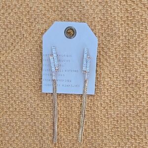 NWT: Parallel Pavé Earrings for Anthropologie